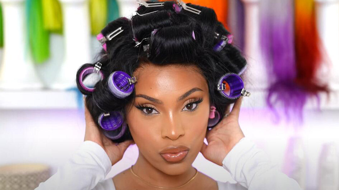 How to set hair without outlet rollers