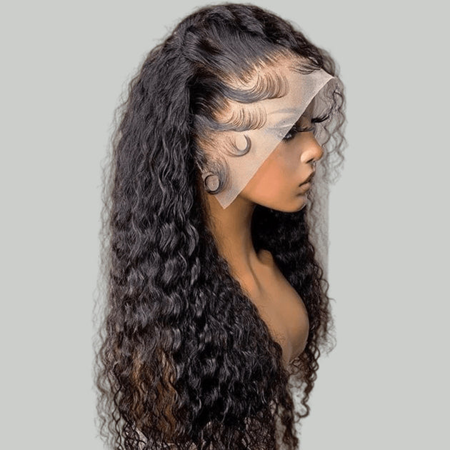 13x6 Hd Lace Frontal Wig, Human Hair Frontal Wig, Water Waves Hair