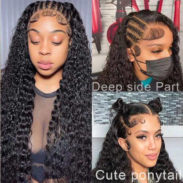 Lace frontal wig  Burgundy curly hair, Curly lace frontal, Frontal  hairstyles