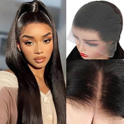 13x6 Full HD Lace Frontal Wig Straight Glueless Wig Human Hair Pre Plucked & Bleached Ready to Go