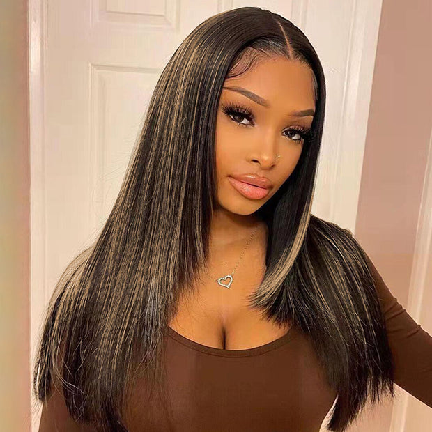 Trendy Layered Cut Straight Wig 13x6 Transparent HD Lace Frontal Wig