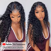 HD Lace Wigs Realistic 13*4 Lace Front Wigs Human Hair Deep Wave Skinlike HD lace Wig with Invisible Bleached Knots Pre Plucked Hairline