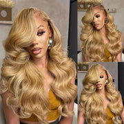 Body Wave #27 Colored HD Lace Human Hair Wigs For Women Honey Blonde 13*4 13*6 Lace Frontal Wigs