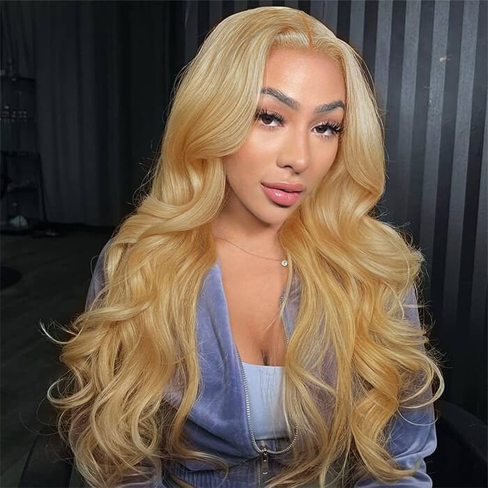 Honey Blonde Wig 27 Honey Blonde Lace Front Human Hair Wigs Hermosa Hair