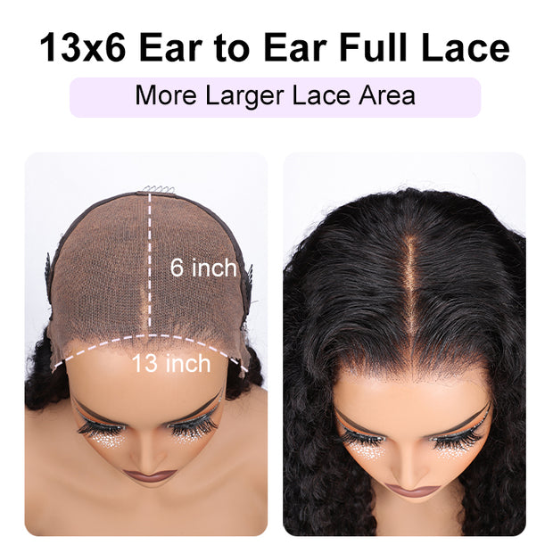 HD Lace Wigs Realistic 13*4 Lace Front Wigs Human Hair Deep Wave Skinlike HD lace Wig with Invisible Bleached Knots Pre Plucked Hairline