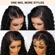 HD Lace Wigs Realistic 13*4 Lace Front Wigs Human Hair Deep Wave Skinlike HD lace Wig with Invisible Bleached Knots Pre Plucked Hairline