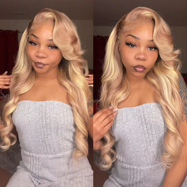 Barbie Blonde Highlight Lace Front Wigs Pre-Plucked 13x4/13x6 Glueless Human Hair Wigs For Women