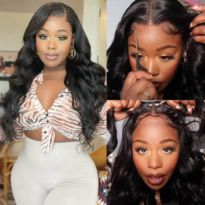 [2Wigs 26inch] Body Wave & Kinky Straight 3S Install 8x5 Closure HD Lace Glueless Wig