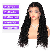 Pre Braided Wig Deep Wave 13x4 13x6 Pre Cut Lace Frontal Glueless Human Hair Wigs