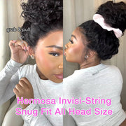 Glueless 360 Lace Wig Water Wave Snug Fit Skin HD Lace Human Hair Wigs For Women Pre Plucked & Bleached