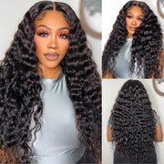 [2Wigs 26inch] Deep Wave & Silky Straight Pre Cut & Plucked & Bleached Ready To Go Wig