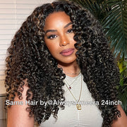 1B/27 Balayage Highlight 13x6 Glueless HD Lace Front Wig Body Wave Straight Pre Plucked Colored Human Hair Wigs