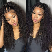 [2Wigs 220%] Body Wave & Jerry Curly 24 Inch Versatile 8x5 Pre Cut HD Lace Glueless Wig