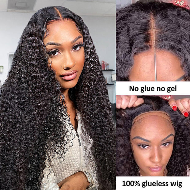 [2Wigs 220%] Body Wave & Jerry Curly 24 Inch Versatile 8x5 Pre Cut HD Lace Glueless Wig