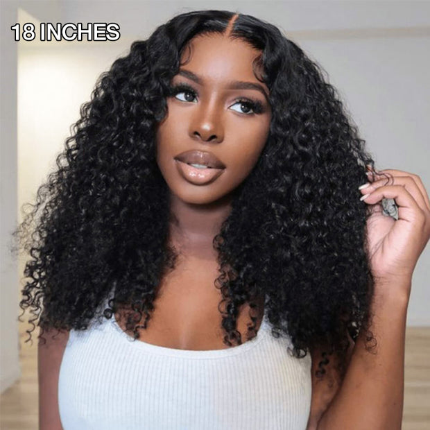 250% Density Popping Curly HD Lace Front Wigs Pre bleached Glueless Ready To Go Human Hair Wigs