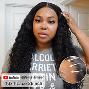 HD Lace Wigs Realistic 13*4 Lace Front Wigs Human Hair Deep Wave Skinlike HD lace Wig with Invisible Bleached Knots Pre Plucked Hairline