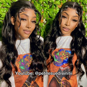 Full 13x6 Lace Frontal Wig Skin Melt HD Lace Wig Body Wave Pre Plucked & Bleached Glueless Wig