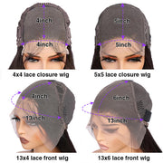 Kinky Straight 4*4/13*6 HD Transparent Skin Melt Lace Front Wig Human Hair Wigs