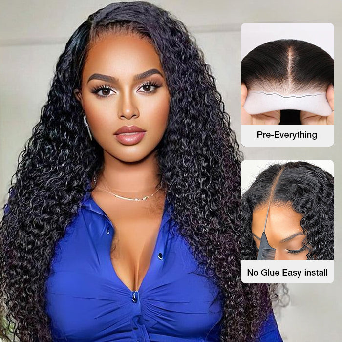 Curly Hair 5x5 HD Lace Closure Wig 100% Virgin Human Hair Wigs Pre Plucked Hairline Glueless Wig