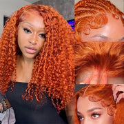 Orange Ginger 13X6 Full Lace Front Human Hair Wigs With Baby Hair Lace Wigs for Women