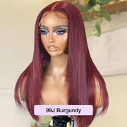 Trendy Layered Cut Straight Wig 13x6 Transparent HD Lace Frontal Wig