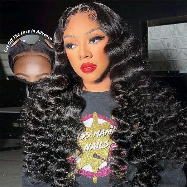 [2Wigs 28inch]  Loose Wave & Water Wave Pre Plucked & Bleached Put On & Go Glueless Wigs