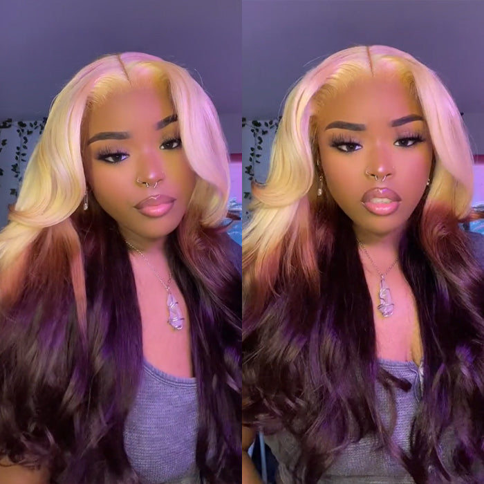 Purple deals ombré wig