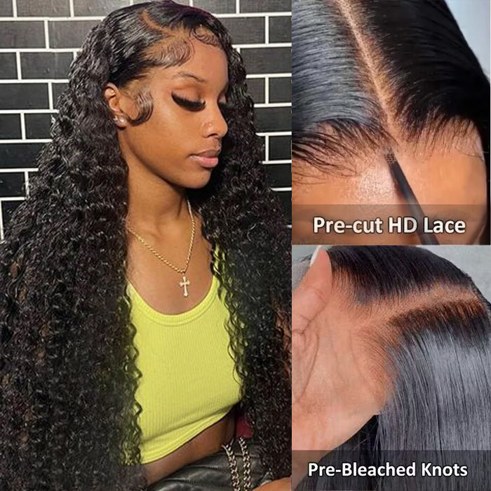 [2Wigs 28inch]  Deep Wave & Silky Straight Super Natural Versatile HD Lace Pre-All Glueless Wig