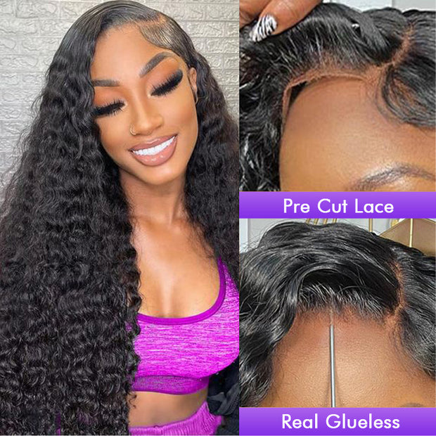 [2Wigs 28inch]  Deep Wave & Silky Straight Super Natural Versatile HD Lace Pre-All Glueless Wig