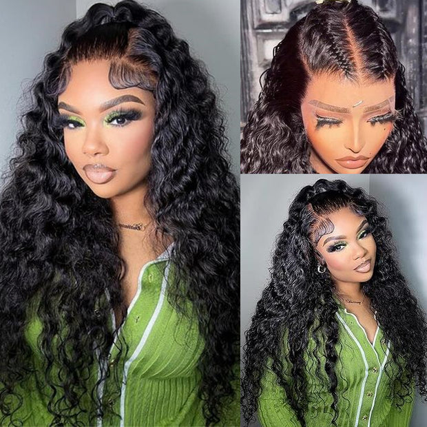 [2Wigs 28inch]  Water Wave & Body Wave 8x5 HD Lace Pre Everything Ready To Go Wigs