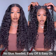 [2Wigs 28inch]  Loose Wave & Water Wave Pre Plucked & Bleached Put On & Go Glueless Wigs