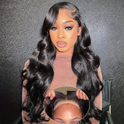 [2Wigs 28inch]  Left C Part Deep Wave & Body Wave Pre Everything Ready to Go Glueless Wigs