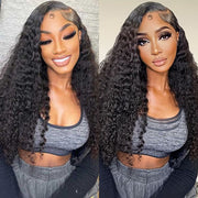 Deep Wave Glueless 13x6 Ear-to-ear Full Frontal HD Lace C Part Wig 100% Human Hair Pre Everything Wig