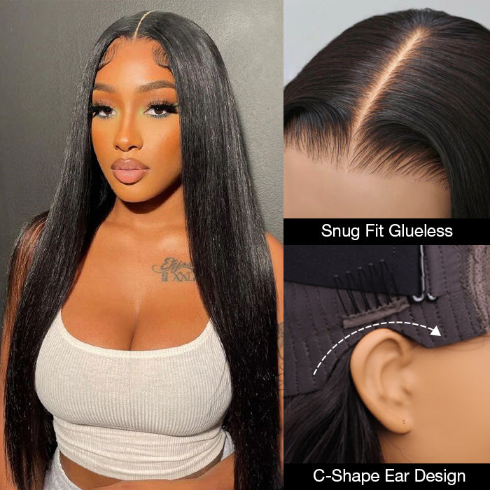 Straight 8x5 Ready Go Wig HD Lace Pre-Bleached & Pre-Plucked 3S Easy To Wear Glueless Wig