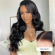 Glueless Wig 8x5 Closure HD Lace Long Body Wave Wig Pre Cut & Plucked & Bleached Ready to Go