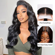 Pre Bleached Deep Wave Glueless Wig 8x5 Partingplus Lace Closure Wig Beginner Friendly 1 Min Install