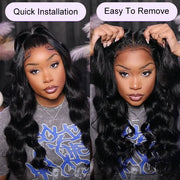 Pre Bleached Deep Wave Glueless Wig 8x5 Partingplus Lace Closure Wig Beginner Friendly 1 Min Install