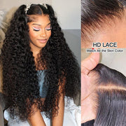 Put on go® Glueless Deep Wave 8x5 HD Lace Closure Wig Invisible Knots Large & Small Cap Size