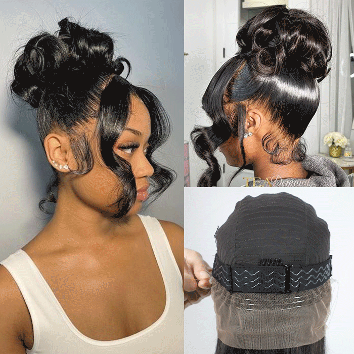 Body Wave Hidden-Strap Snug Fit 360 HD Lace Frontal Glueless Wig With Bleached Knots Lace Parting Anywhere