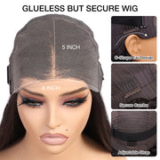 Put on go® Glueless Body Wave Pre Cut 8x5 HD Lace Closure Wig Invisible Knots Realistic Hairline Large & Small Cap Size