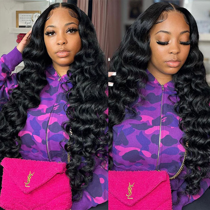 [2Wigs 28inch]  Loose Wave & Water Wave Pre Plucked & Bleached Put On & Go Glueless Wigs