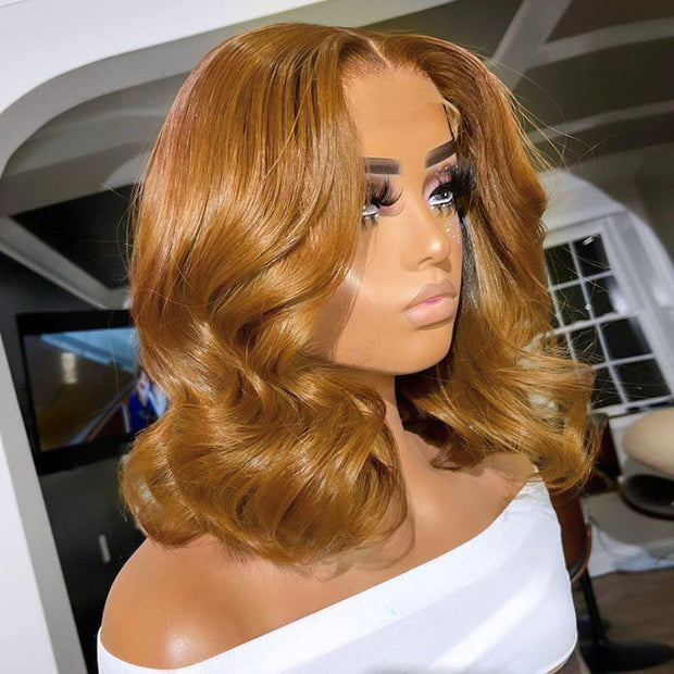 Salon-Quality Loose Body Wave Short Wigs Glueless HD Lace Human Hair Pre Plucked & Bleached Put On Go