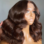 Salon-Quality Loose Body Wave Short Wigs Glueless HD Lace Human Hair Pre Plucked & Bleached Put On Go