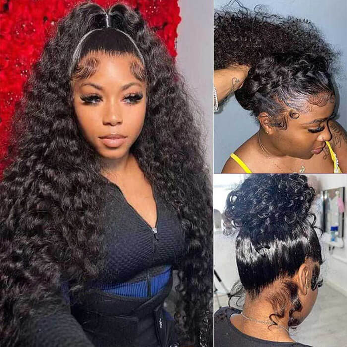 Lace frontal 2024 360 human hair