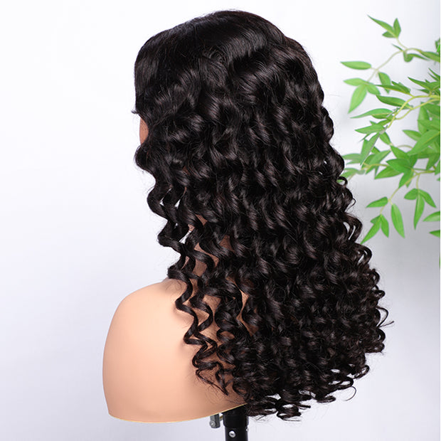 Small Wand Curl Glueless Wig Versatile 8x5 Closure HD Lace Pre Plucked & Bleached Ready to Go