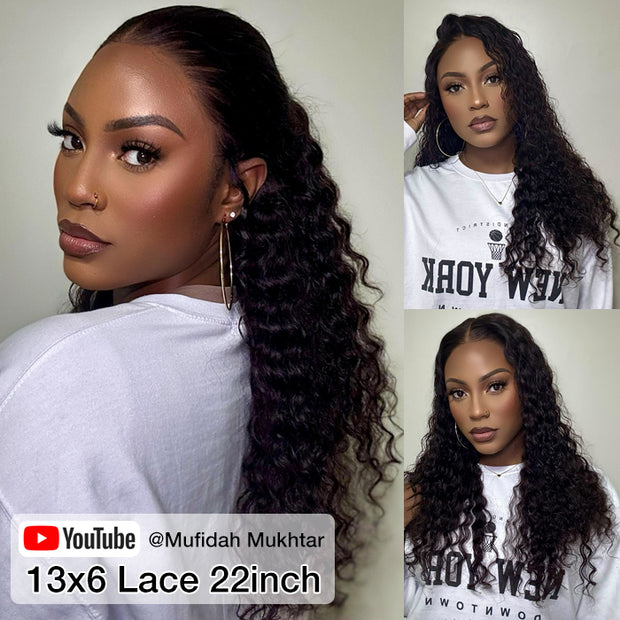 HD Lace Wigs Realistic 13*4 Lace Front Wigs Human Hair Deep Wave Skinlike HD lace Wig with Invisible Bleached Knots Pre Plucked Hairline