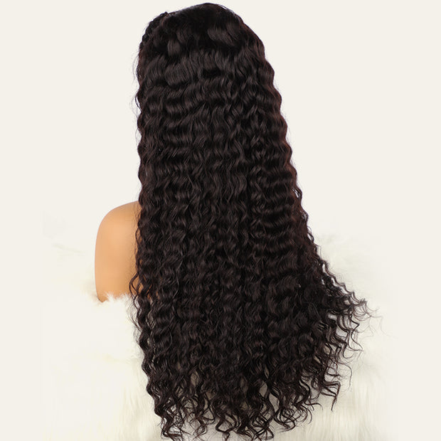 Pre Braided Wig Deep Wave 13x4 13x6 Pre Cut Lace Frontal Glueless Human Hair Wigs