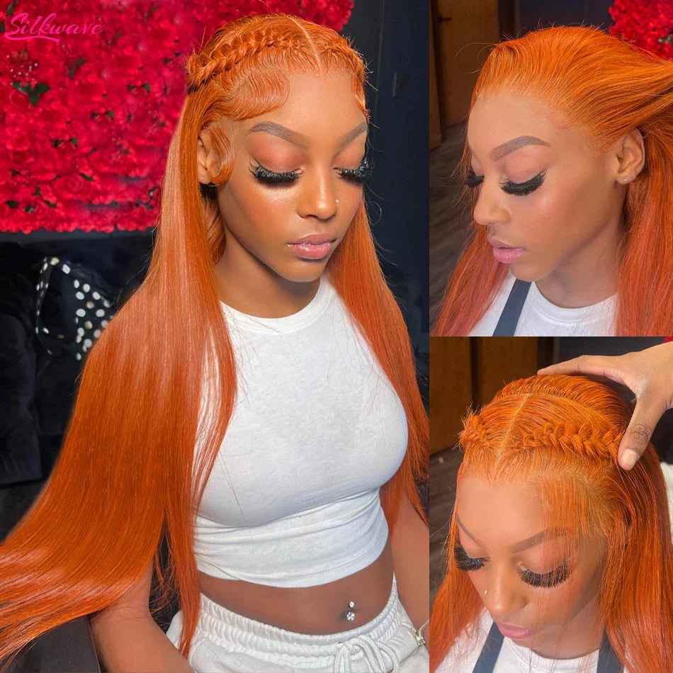 360 ginger lace frontal wigs