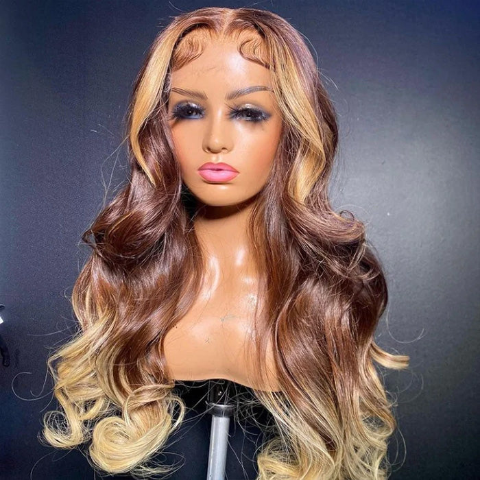 Split dyed clearance wig