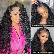 Small Wand Curl Wig 13x6 Full Lace Frontal Wig Pre Bleached Knots Human Hair Wigs